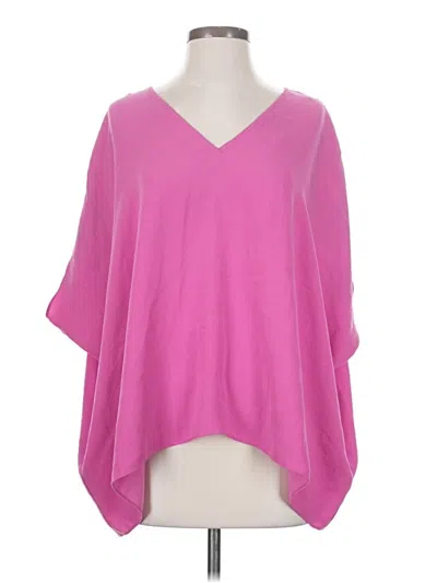 Pre-owned Trina Turk 3/4 Sleeve Blouse In Pink