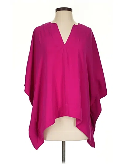 Pre-owned Trina Turk 3/4 Sleeve Blouse In Pink