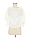 Trina Turk 3/4 Sleeve Blouse In White