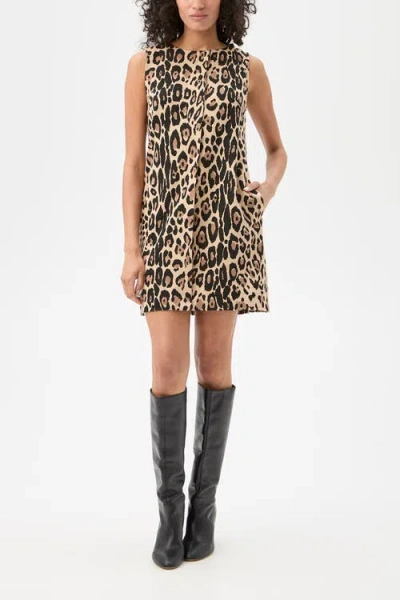 Trina Turk Adapted Leopard Shift Dress In Animal Print