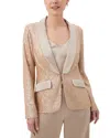 Trina Turk Ai Blazer In Gold