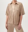 Trina Turk Aika Top In Gold In Gold