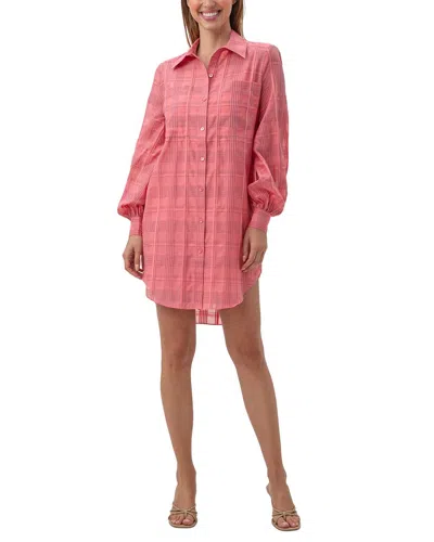 Trina Turk Aisling Silk-blend Dress In Pink Dawn