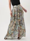 Trina Turk Akura Silk-blend Skirt In Multi