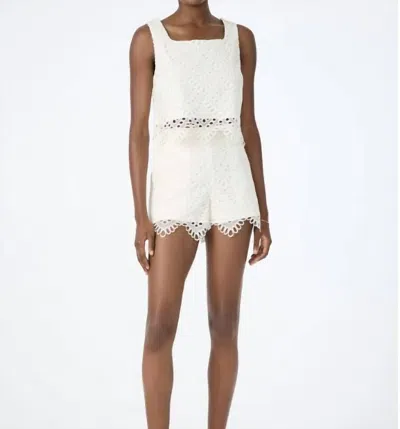 Trina Turk Albi Top And Short Set In Winter White