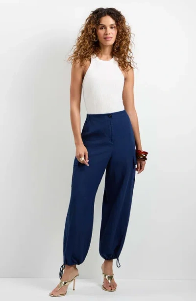 Trina Turk Alico Cargo Pants In Black