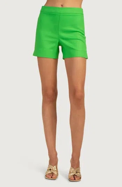 Trina Turk Alise High Waist Shorts In Vert
