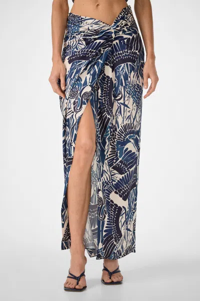 Trina Turk Alodia Tie-front Maxi Skirt - Tsuru In Multi