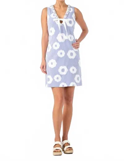 Trina Turk Amala Sleeveless Mini Dress In Cassis Cotton In Multi