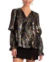 Trina Turk Ambrosial Silk-blend Top In Multi