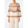 Trina Turk Amy Fil Coupe Top In Neutral