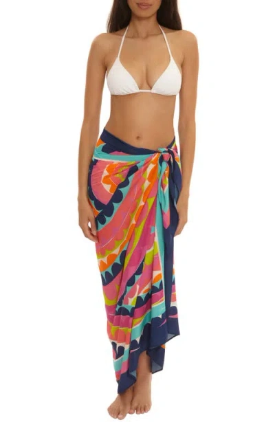 Trina Turk Aphrodite Cover-up Pareo In Pink