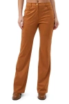 Trina Turk Apple Bottom Faux Suede Flared Pant In Orange