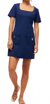 Trina Turk Approach Dress In Ink In Blue
