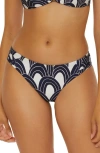 Trina Turk Arches Side Tab Hipster Bikini Bottoms In Ink