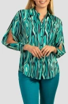 Trina Turk Arielle Button-up Shirt In Ceramic Multi