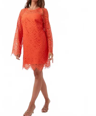 Trina Turk Arles Mini Dress In Mandarin In Orange