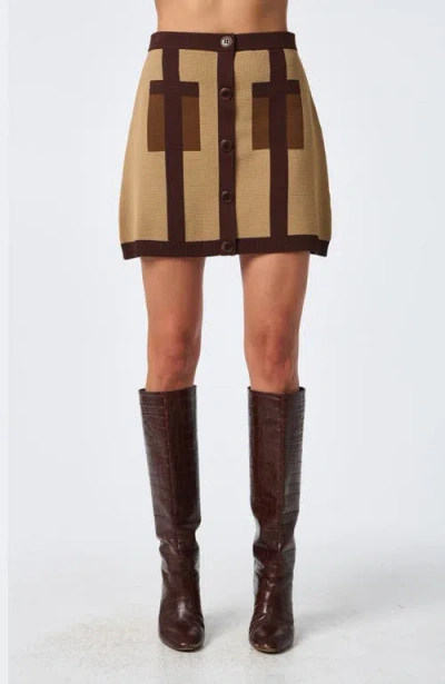 Trina Turk Artemis Colorblock Knit Skirt In Multi