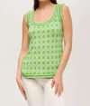 Trina Turk Aryana Top In Billie Jean In Green