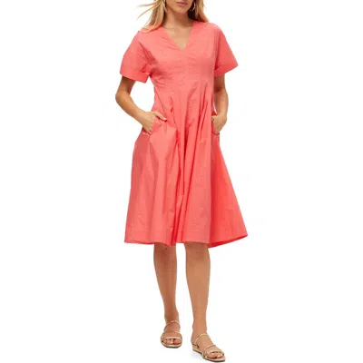 Trina Turk Ashe Dress In Coral Crush