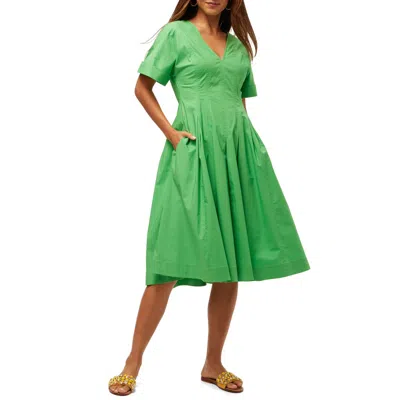 Trina Turk Ashe Dress In Grass Court Green