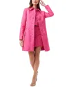 Trina Turk Asher Coat In Pink