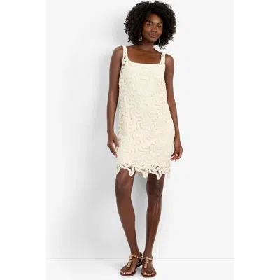 Trina Turk Aspire Lace Cotton Dress In White