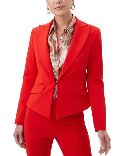 Trina Turk Atwood 2 Jacket In Reina Red
