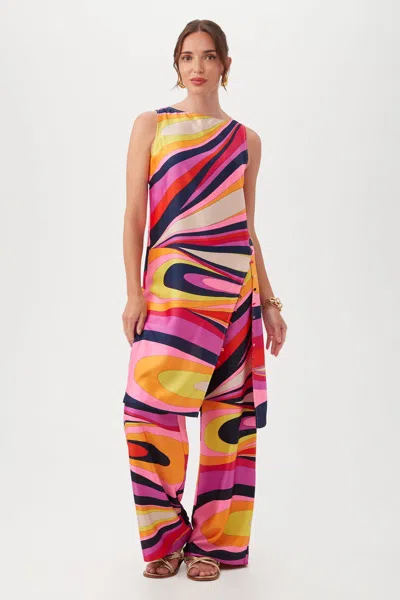 Trina Turk Auger Maxi Top In Multi