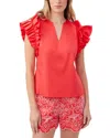 Trina Turk Augusto Top In Red