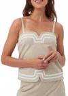 Trina Turk Avignon Top In Biarritz Beige In Multi