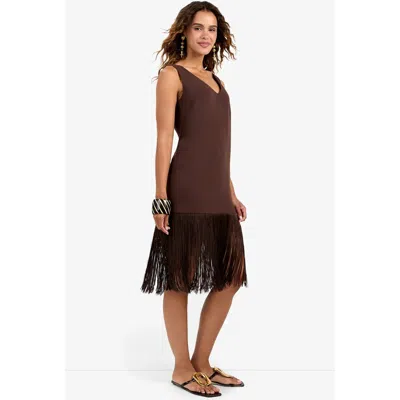 Trina Turk Aymani Dress In Brown