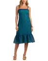 Trina Turk Aziza Dress In Majorelle Blue/green In Blue