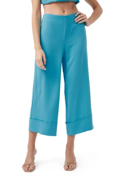 Trina Turk Bahooka Pant In Champion Cyan