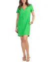 Trina Turk Banning 2 Front Zip Shift Dress