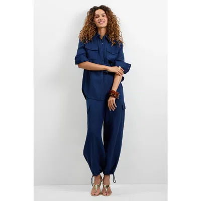 Trina Turk Barona Top In Blue