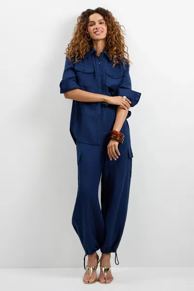 Trina Turk Barona Top In Blue