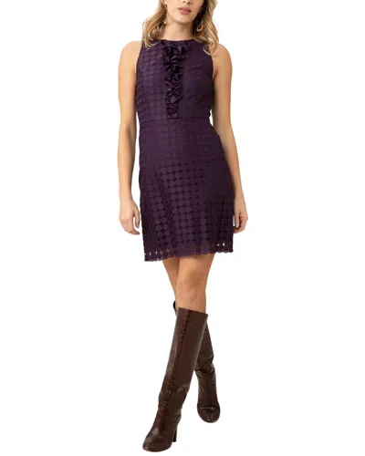 Trina Turk Battery Park Silk-lined Dress In Purple