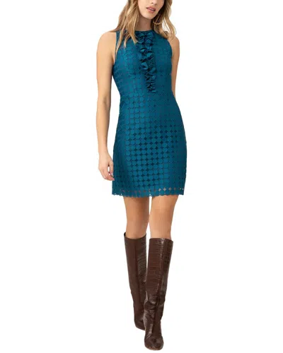 Trina Turk Battery Park Silk-lined Dress In Blue