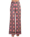 Trina Turk Bay Geometric Wide Leg Pants In Multicolor In Multi