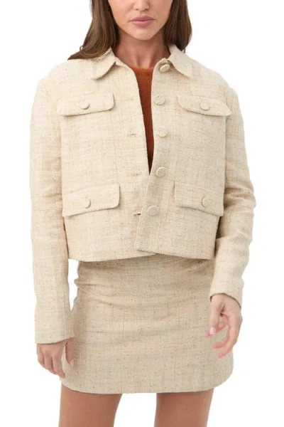 Trina Turk Bayonne Tweed Jacket In White