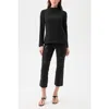 Trina Turk Baz High Neck Suiting Top In Black