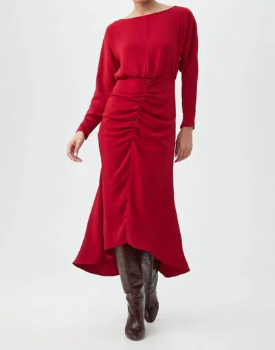 Trina Turk Behati Dress In Roselle Red In Multi