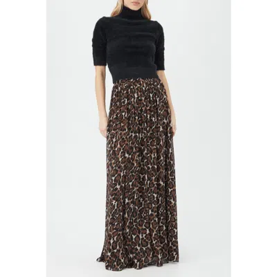 TRINA TURK TRINA TURK BERSHA LEOPARD PRINT MAXI SKIRT