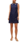 Trina Turk Bev 2 Cutout Woven Paillette Mini Dress In Ink