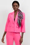 Trina Turk Bicocca Patch Pocket Jacket In Pink
