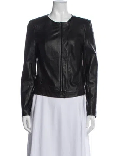 Pre-owned Trina Turk Biker Jacket In Blue
