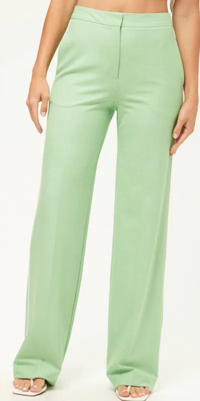 Trina Turk Bjorn Pant In Grass Court In Green
