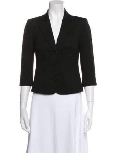 Pre-owned Trina Turk Blazer In Black