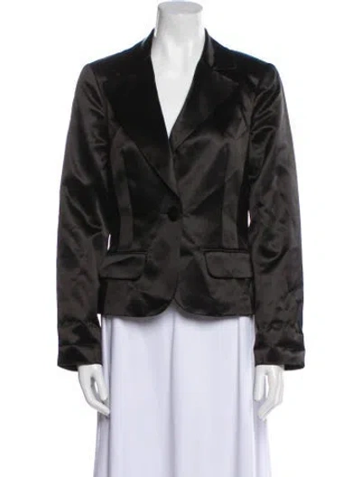 Pre-owned Trina Turk Blazer In Black